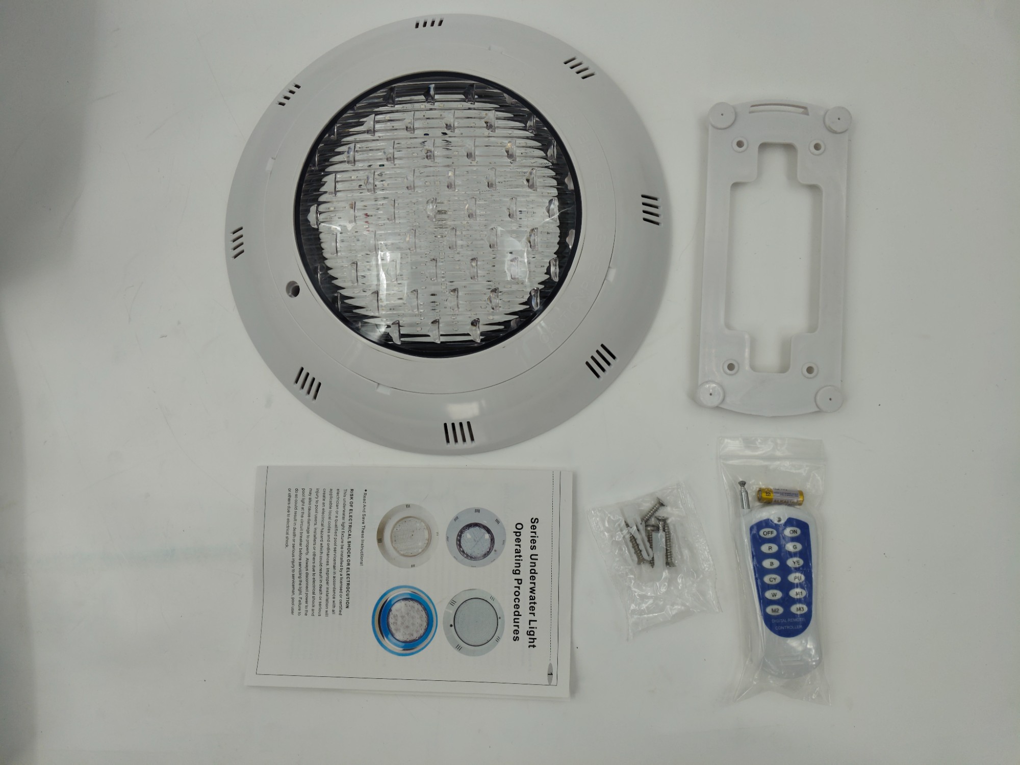 IP68 295*H70MM RGB Remote Swimming Pool Light