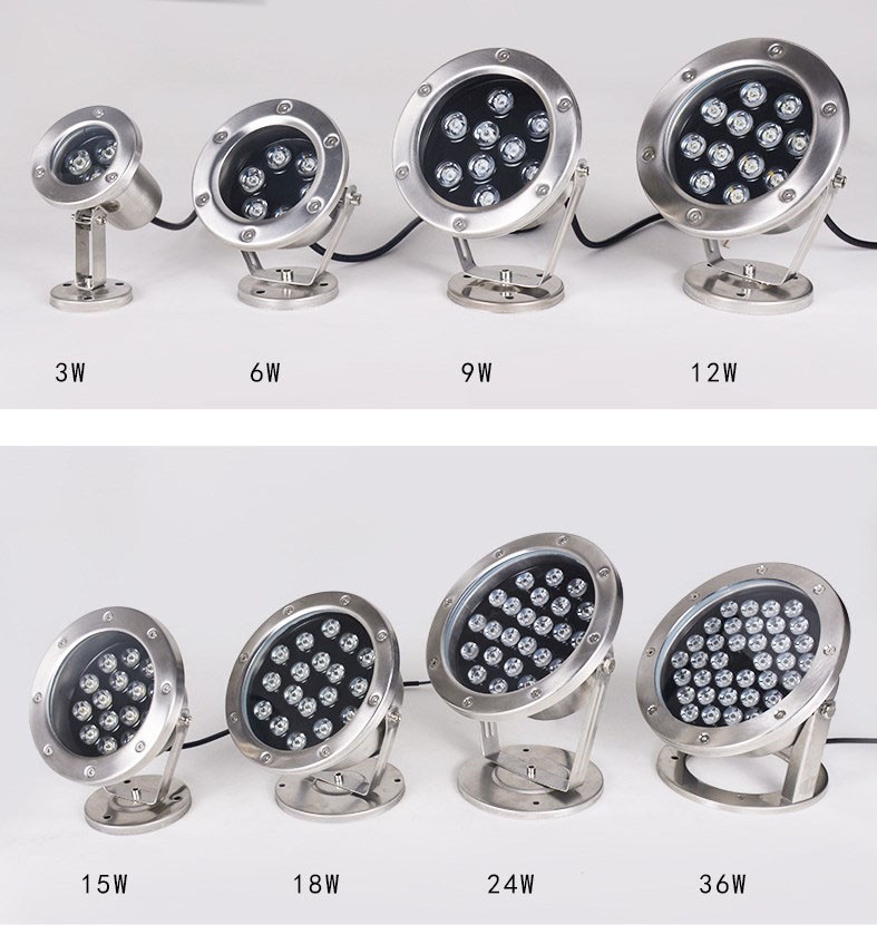 Rgb Color Under Water Pool Lights,Ip68 Waterproof Under Water Light,Under Water Led Light  - 副本