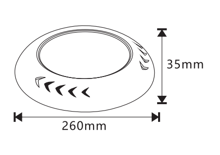 Resin filled IP68 12v RGB  Led Swimming Pool Light